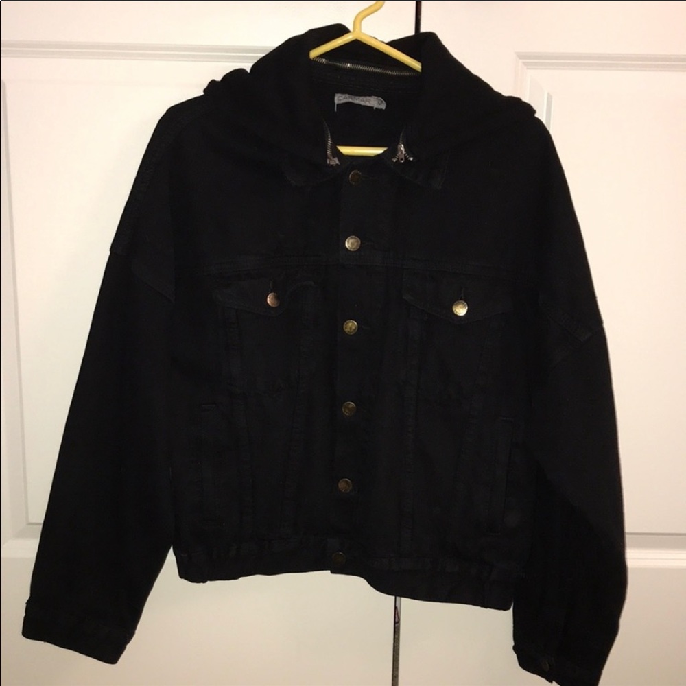 Carmar Denim Jacket, Detachable Hood, Medium